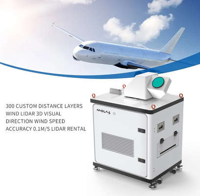 300 طبقات المسافة المخصصة Wind Lidars دقة الاتجاه المرئي ثلاثي الأبعاد 0.1m / S تأجير